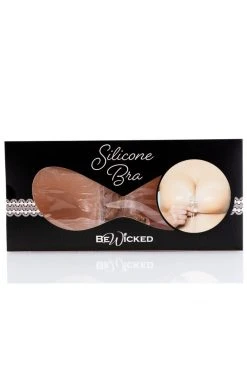 Be Wicked Nude Silicone Tie Up Bra