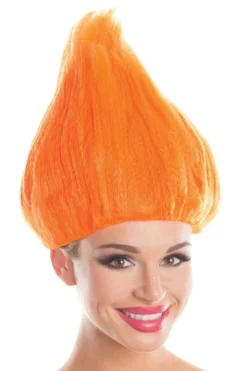 Be Wicked ACCESORIES Troll Wig Unisex Orange