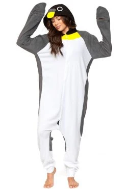Be Wicked PENGUIN Adult Onesie SLEEPWEAR