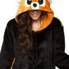 Be Wicked SLEEPWEAR FOX Adult Onesie
