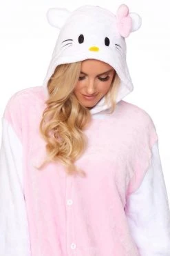 Be Wicked KITTY CAT Adult Onesie SLEEPWEAR