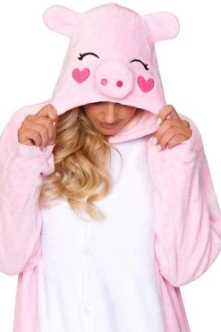 Be Wicked SLEEPWEAR PIG Adult Onesie