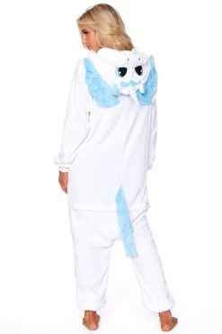 Be Wicked WHITE UNICORN Adult Onesie