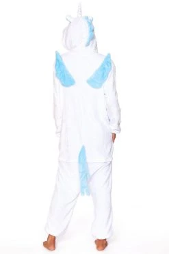 Be Wicked WHITE UNICORN Adult Onesie