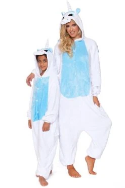 Be Wicked WHITE UNICORN Adult Onesie