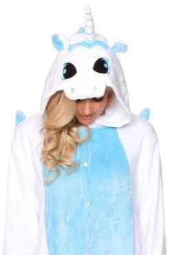 Be Wicked WHITE UNICORN Adult Onesie