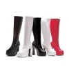Ellie Shoes 5 Heel Stretch Knee Boots. W/Inner Zipper