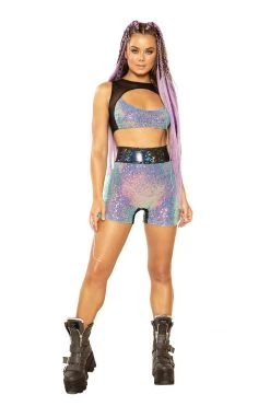JValentine Sequin Biker Short