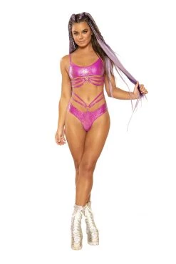 JValentine CLOTHING Snake Skin Strings Top