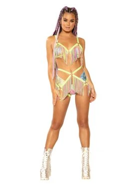 JValentine RAVE & FESTIVAL Confetti Fringe Harness Bottom