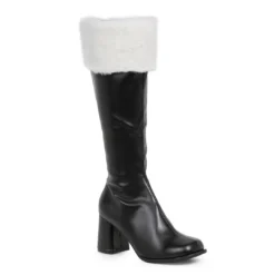 Ellie Shoes Gogo Boots With Fur Cuff