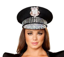 Roma Costume Costume Accessories Studded Police Hat
