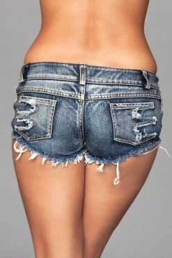 Be Wicked CLOTHING Distressed Side Cutout Shorts