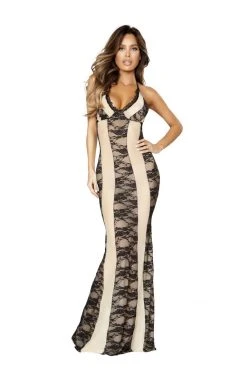 Roma Costume Dresses Two-Tone Gown Dress