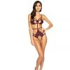 Roma Costume Strappy Crotchless Teddy With Underwire Support