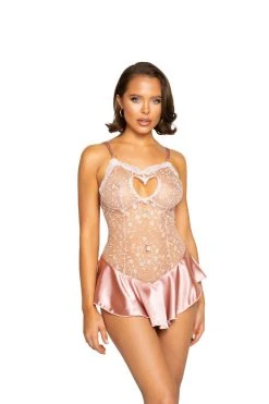 Roma Costume Floral Embroidery Teddy