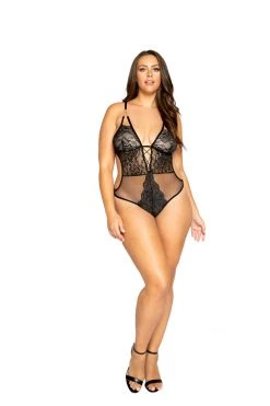 Roma Costume Glittered Teddy With Chain Detail LINGERIE