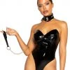 Roma Costume Chain Leash Choker With Buckle Closure LINGERIE
