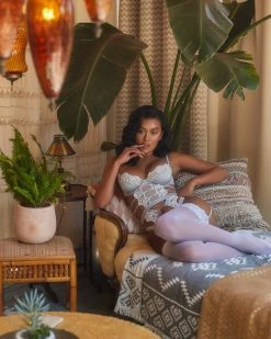 Roma Costume LINGERIE Embroidered Lace & Satin Bustier Set 18 Roma Costume LINGERIE Embroidered Lace & Satin Bustier Set