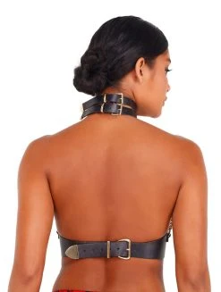 Roma Costume Leatherette & Chain Holster