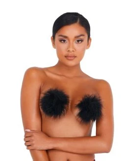 Roma Costume Pair Of Furry Pasties LINGERIE