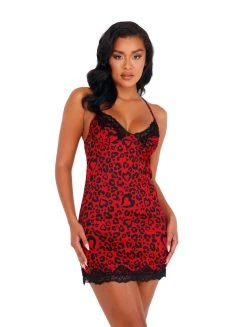 Roma Costume Heart Shaped Leopard Chemise
