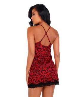 Roma Costume Heart Shaped Leopard Chemise