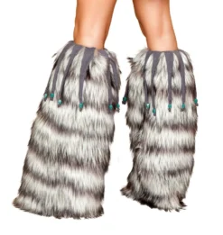 Roma Costume ACCESORIES Leg Warmers With Beaded Fringe