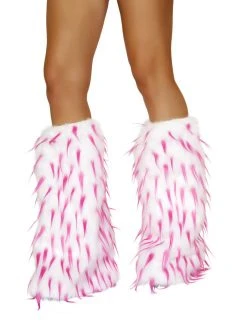 Roma Costume Spike Fur Leg Warmer Rave Leg Warmers & Wraps