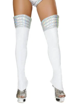 Roma Costume White Space Girl Leggings Costume Accessories