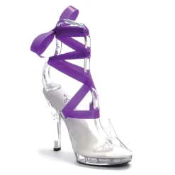 Ellie Shoes 5 Heel Sandal With 7 Interchangeable Ribbons