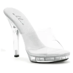 Ellie Shoes 5 Heel Clear Mule