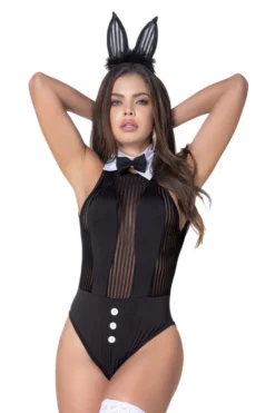 Espiral COSTUMES Elegante Bunny Bodysuit Costume