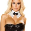 Roma Costume Rhinestone Tuxedo Choker Costume Accessories