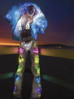 JValentine Light-Up Cosmic Sequin Top