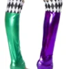 Roma Costume Green/Purple Jester Leggings Costume Accessories