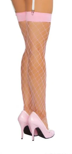 Roma Costume Thigh High Open Fishnet Stocking