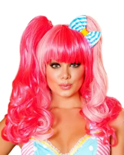 Roma Costume ACCESORIES Pink Wig