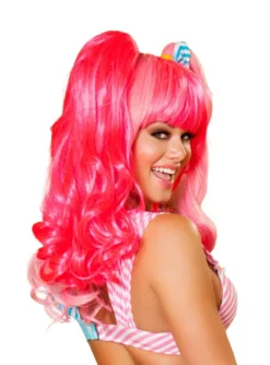 Roma Costume ACCESORIES Pink Wig