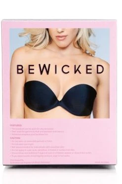 Be Wicked Black The Right Places Bra LINGERIE
