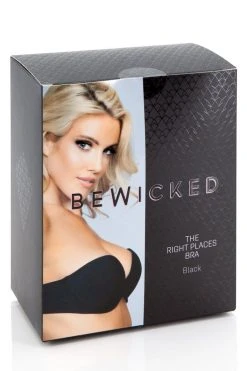 Be Wicked Black The Right Places Bra LINGERIE