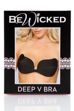Be Wicked Black Hooked Up Invisible Bra LINGERIE