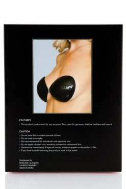 Be Wicked Black Sequin Adhesive Bra LINGERIE