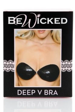Be Wicked Black Sequin Adhesive Bra LINGERIE