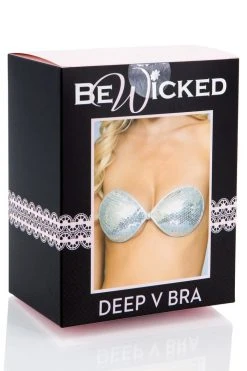 Be Wicked Silver Sequin Adhesive Bra LINGERIE