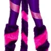 JValentine Cheshire Diagonal Furry Legwarmers