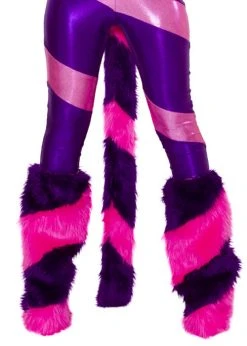 JValentine Cheshire Diagonal Furry Legwarmers