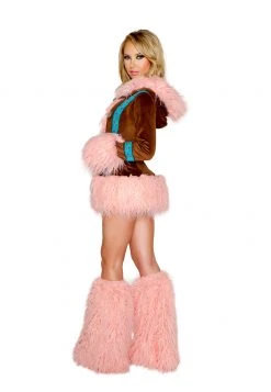 JValentine Pink Mohair Legwarmers