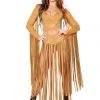 JValentine CLOTHING Honey Suede Long Fringe Shorts