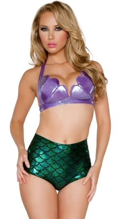 JValentine High Waisted Mermaid Shorts CLOTHING